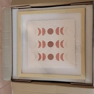 ArtbyHannah 4 pack 12x12 Framed Boho Wall Art Decor
